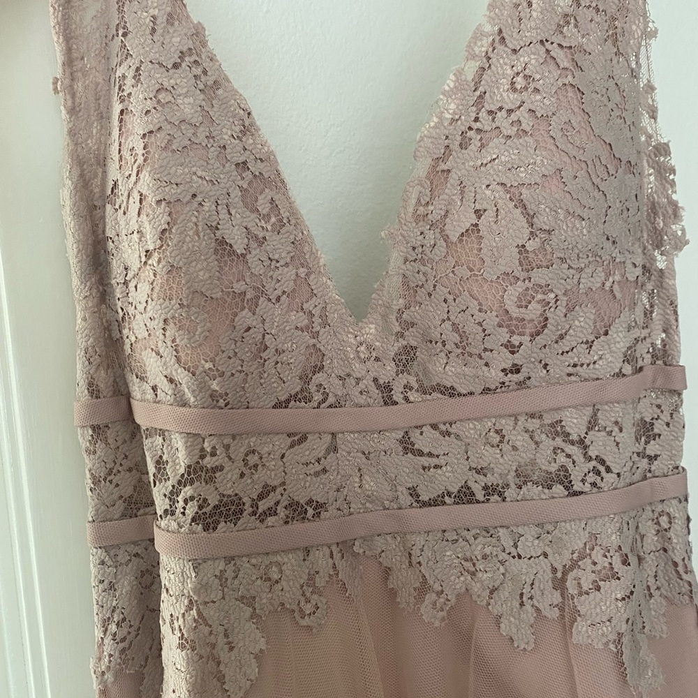 Purchased from BHLDN, dusty rose dress. Perfect for bridesmaid or wedding guest.